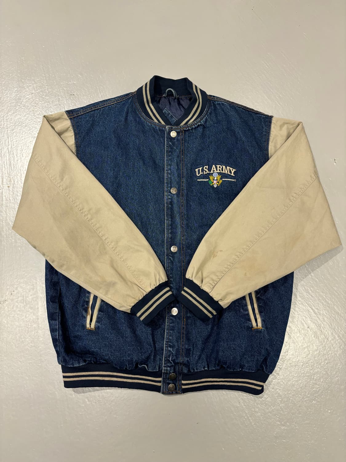 90s 데님 베이스볼 자켓 상품이미지5