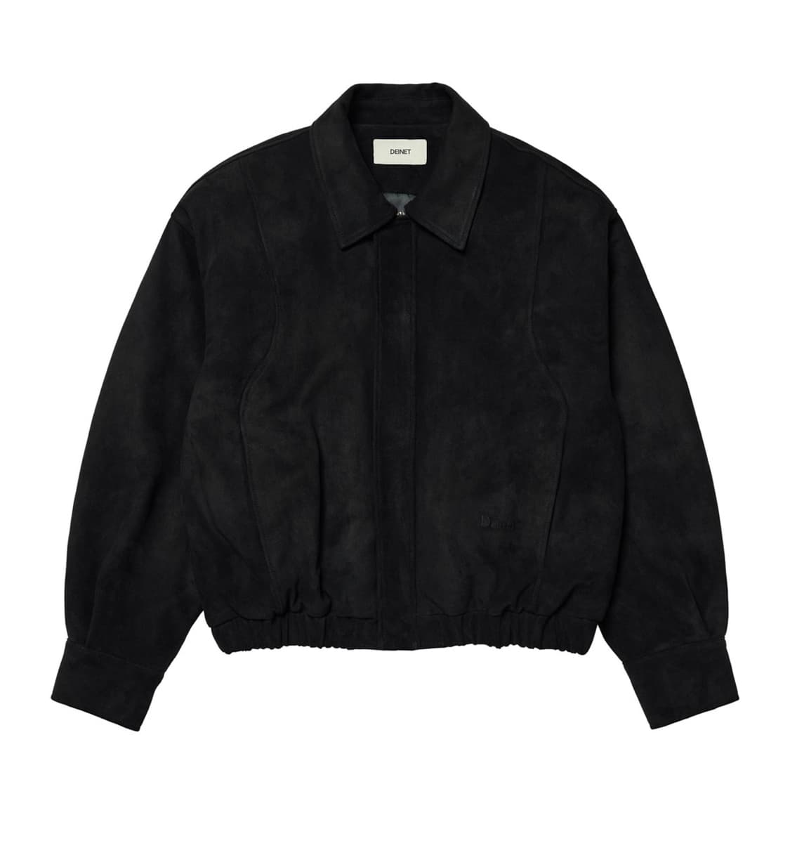 다이닛 FAUX SUEDE BOMBER JUMPER IN BLACK 상품이미지1