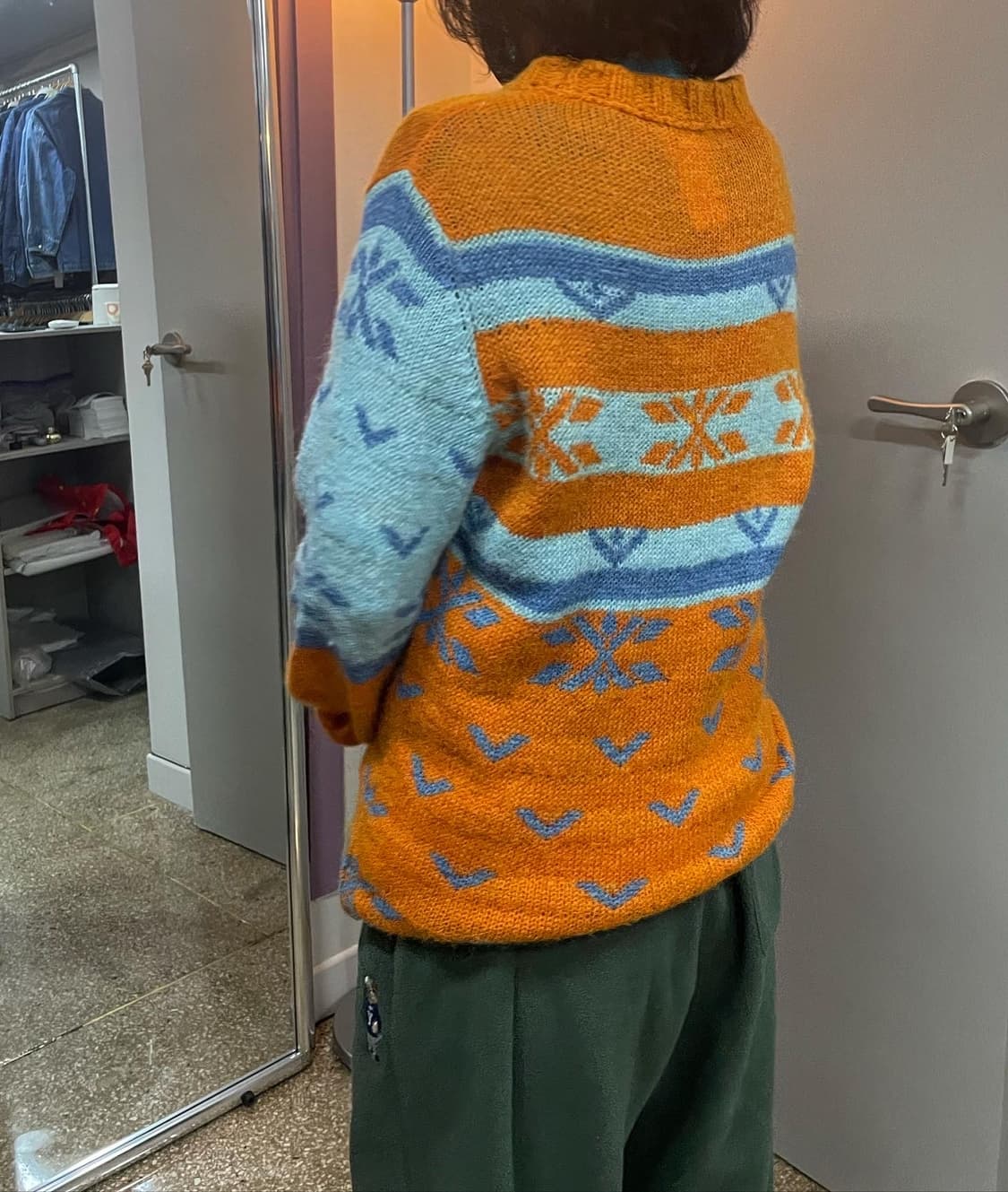 디젤 패턴 알파카 울 니트(Womens 55) 상품이미지9