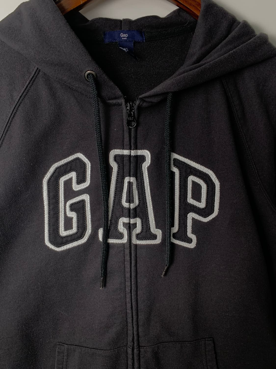 Gap 갭 블랙 후드집업 상품이미지4