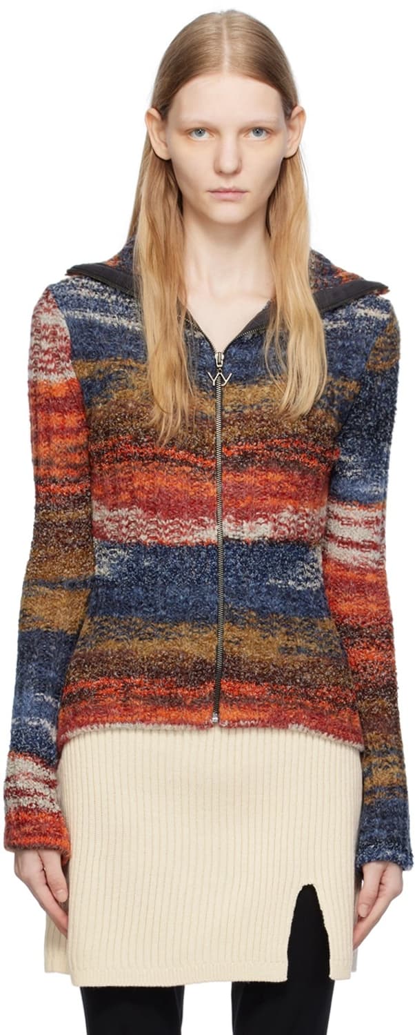 Open yy 니트 집업 상품이미지2