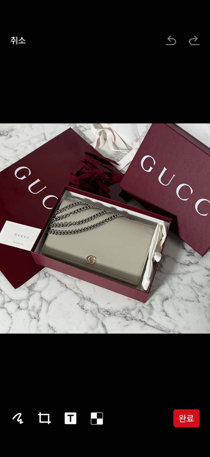 새상품 구찌 gg 마몽 체인 가방 지갑 상품이미지1
