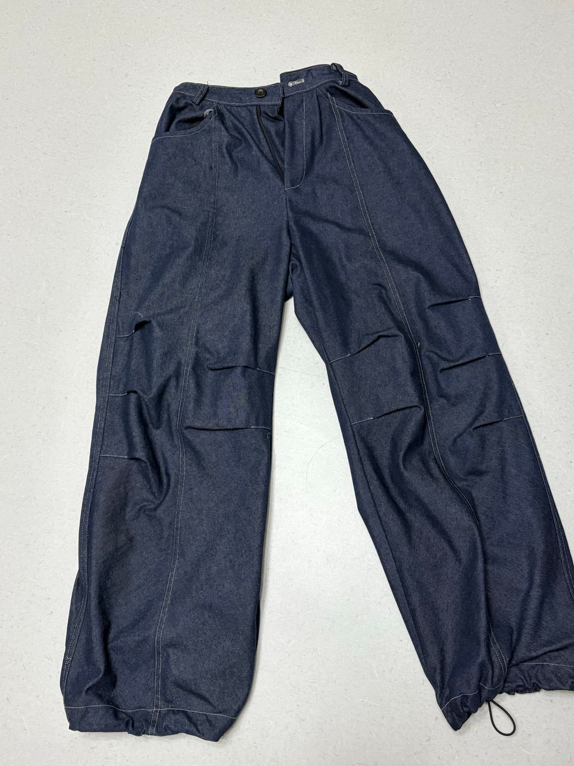 아캄 핀턱 데님 팬츠 1사이즈 상품이미지1