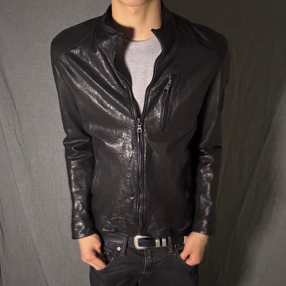 ltaly lamb skin leather jacket 상품이미지5