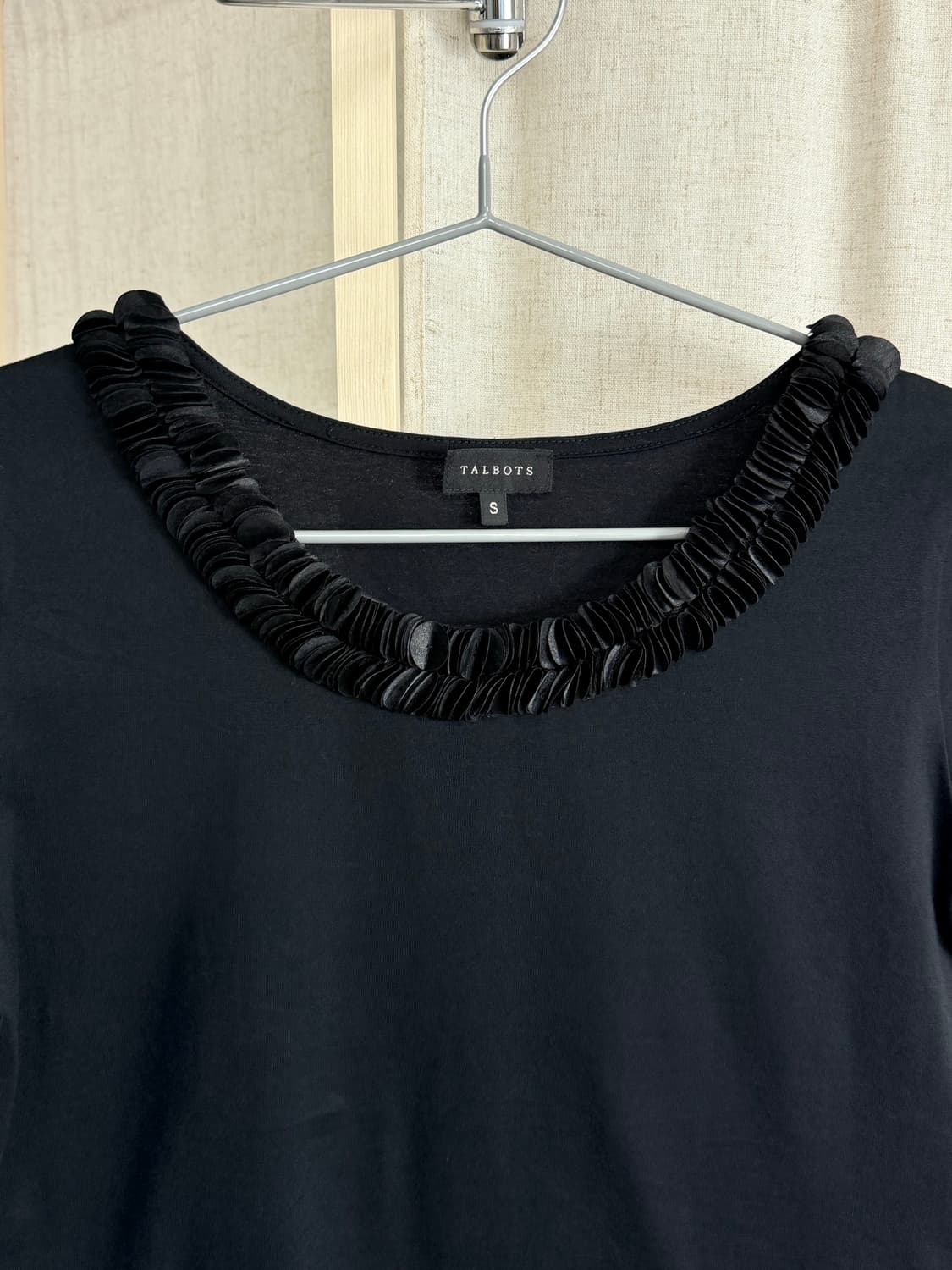 Talbots 넥 트리밍 반팔 티셔츠 상품이미지2