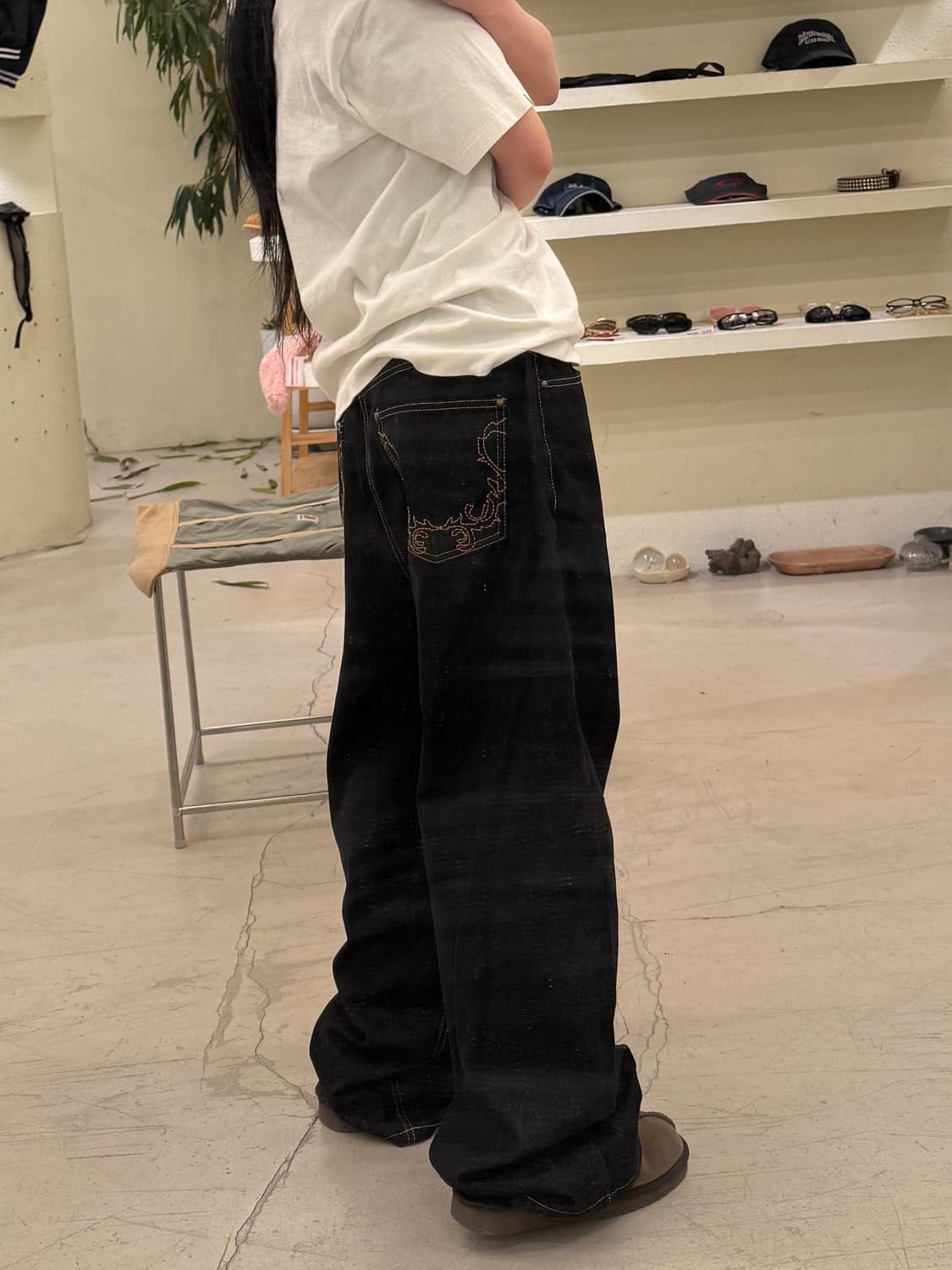 빈티지 무드 스트레이트 데님 팬츠 U413 상품이미지2