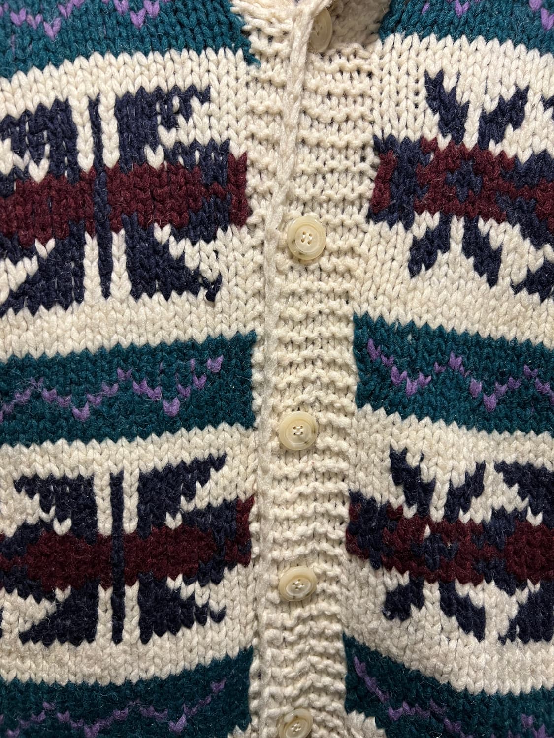 [L]90's 빈티지 핸드메이드 패턴 스트라이프 에콰도르 스웨터 상품이미지5