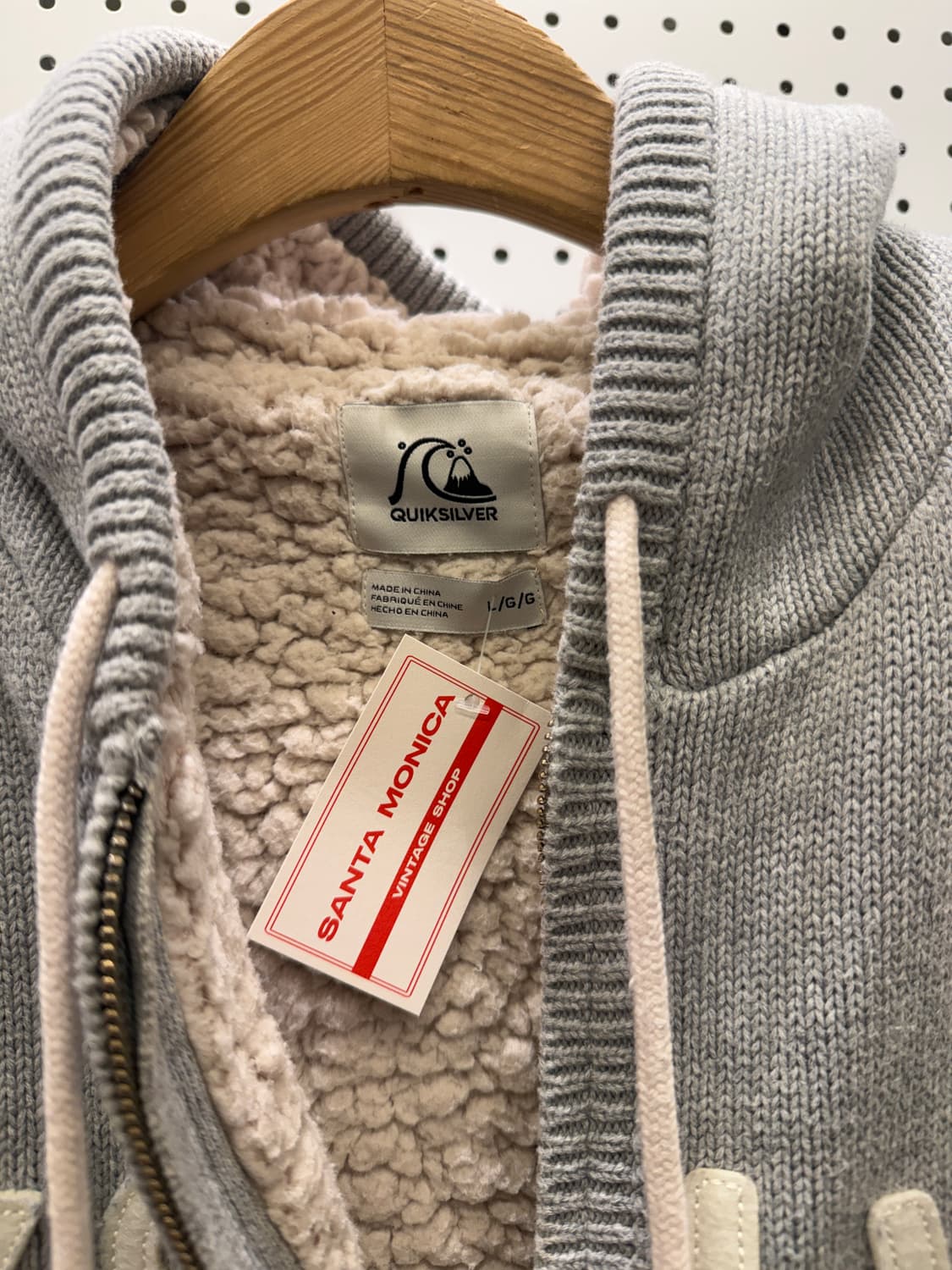 퀵실버 양털 니트 집업 U784 상품이미지5