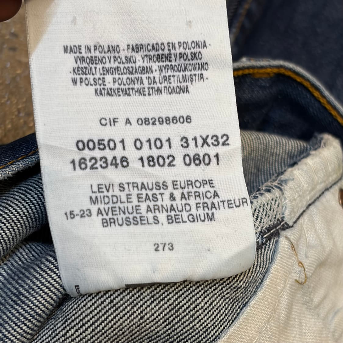 미국 빈티지 리바이스 501 청바지 상품이미지4