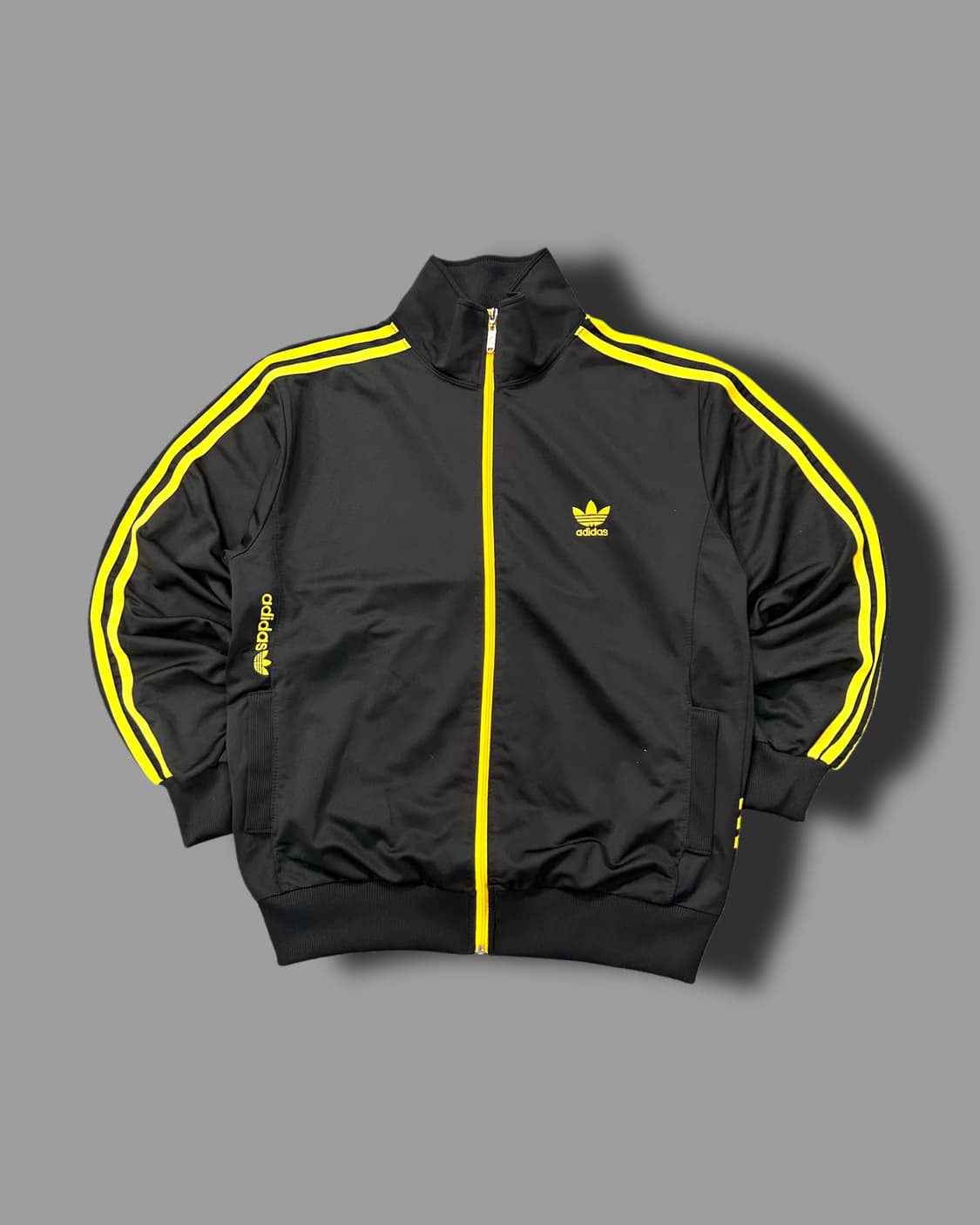 아디다스 블랙 옐로우 트랙탑 져지 XL 상품이미지4