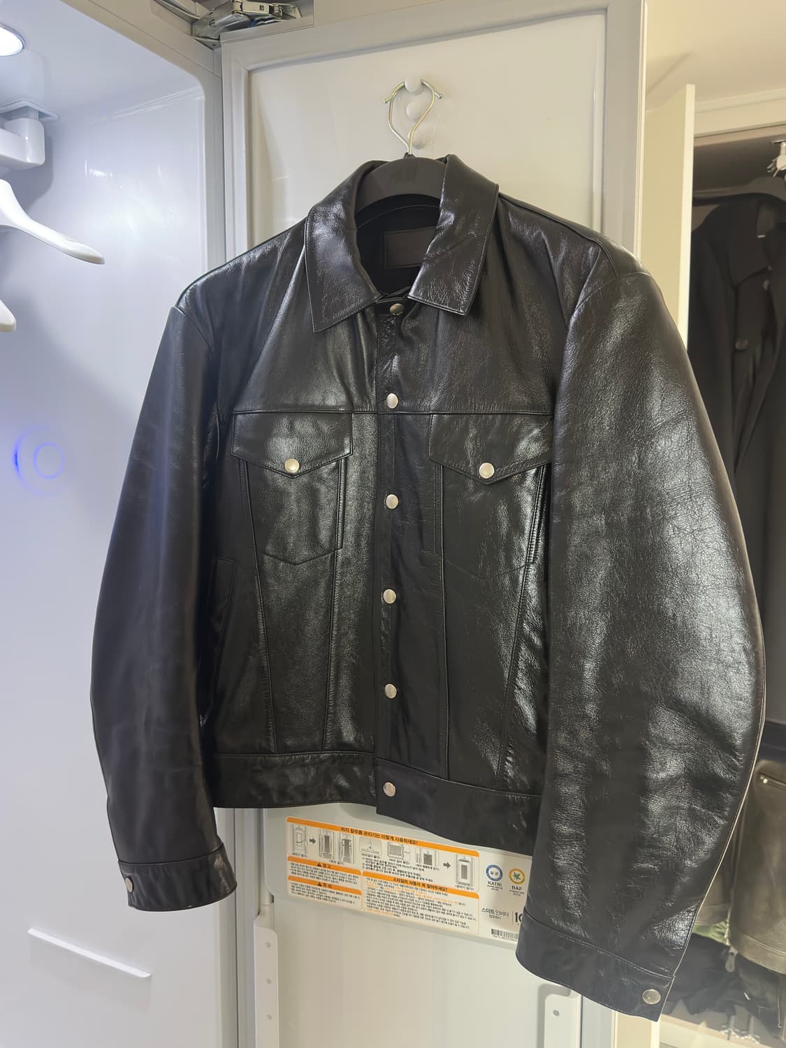 세비지 레더 트러커 자켓 XL 사이즈 상품이미지5