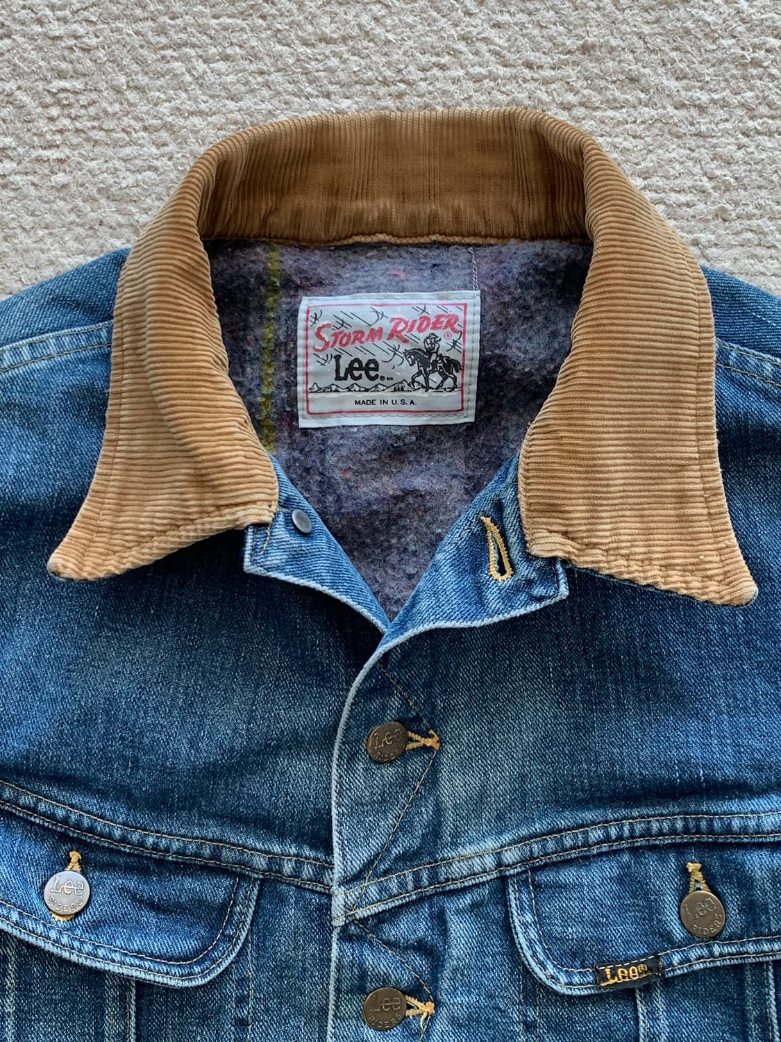 1970s 리 라이더스 스톰라이더 101-LJ 데님 트러커 자켓 상품이미지2