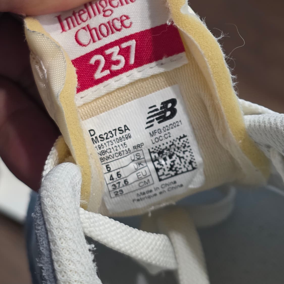 3q-4:뉴발란스 237 그레이 네이비 (230mm)-상태굿 상품이미지8