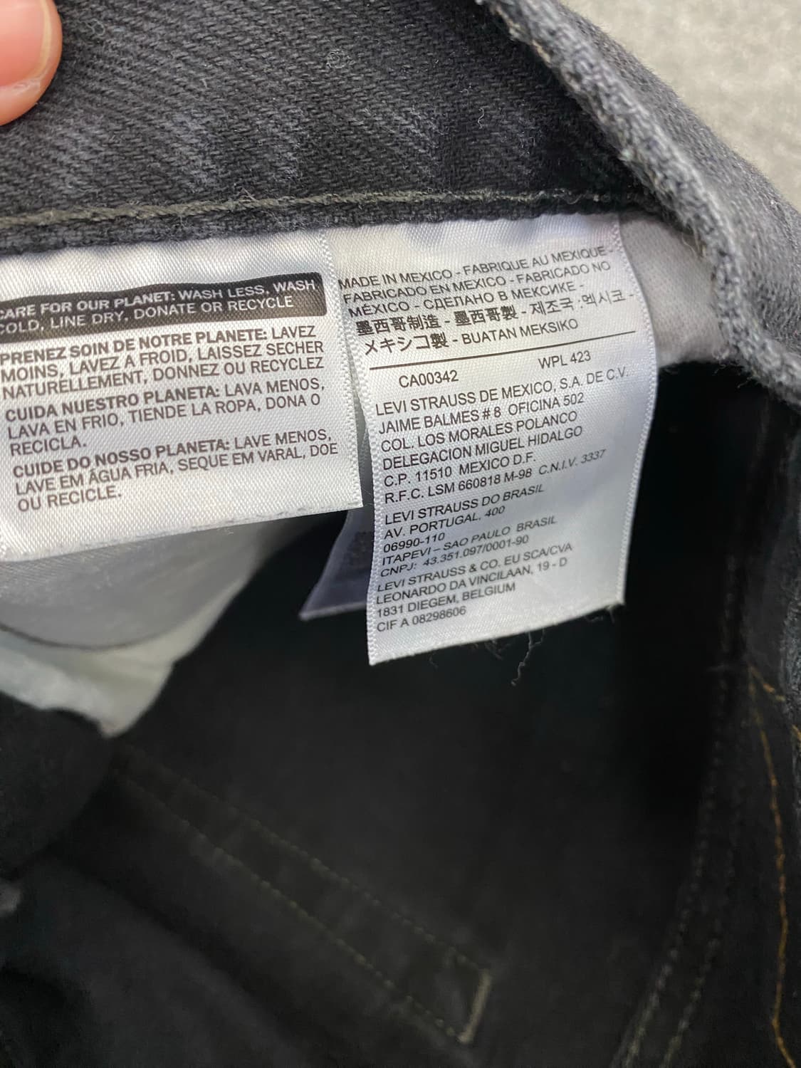 Levis 리바이스 550 흑청 데님팬츠 상품이미지9