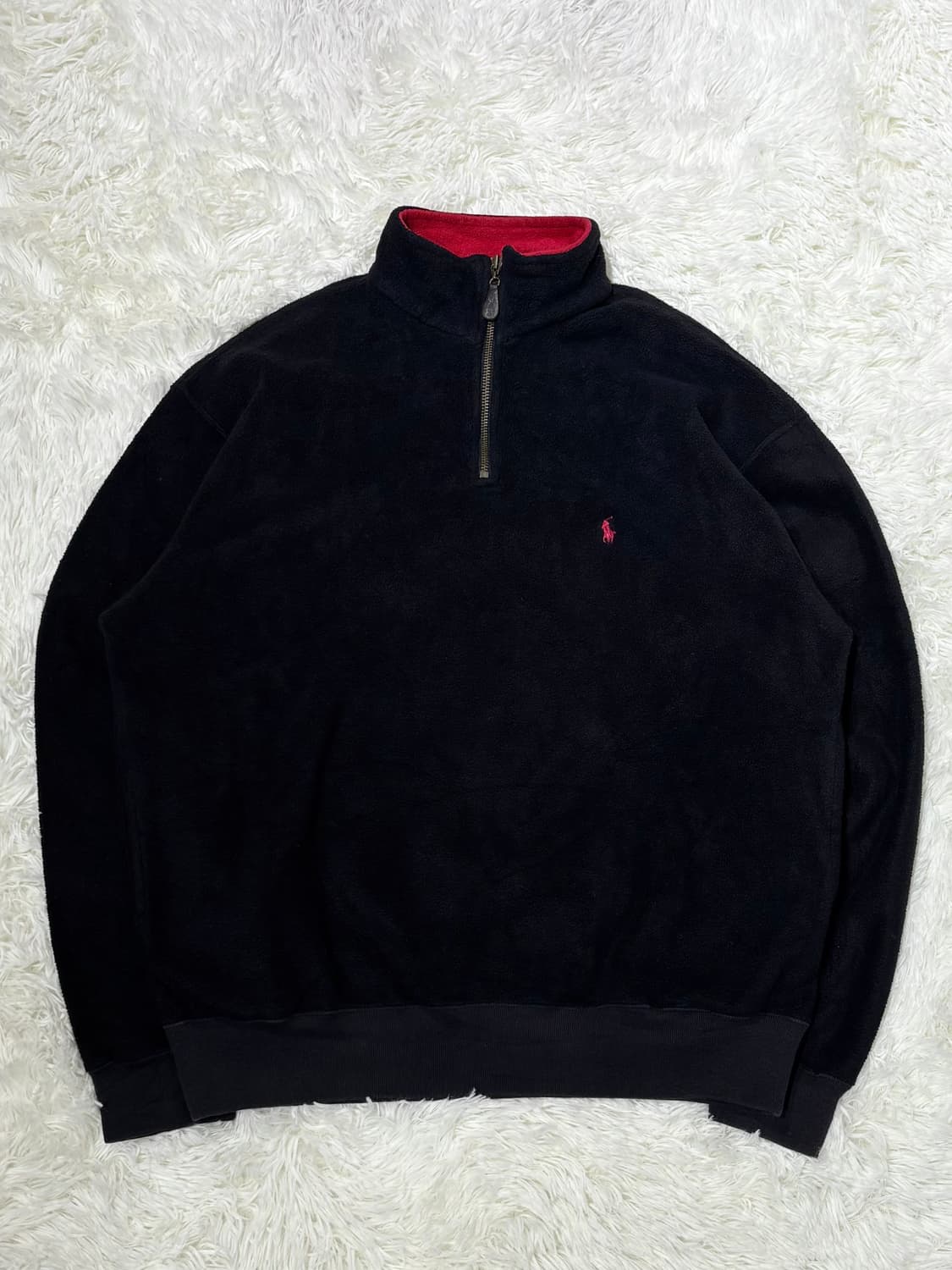 폴로랄프로렌 90‘s Japan 포니 후리스 반집업 상품이미지4