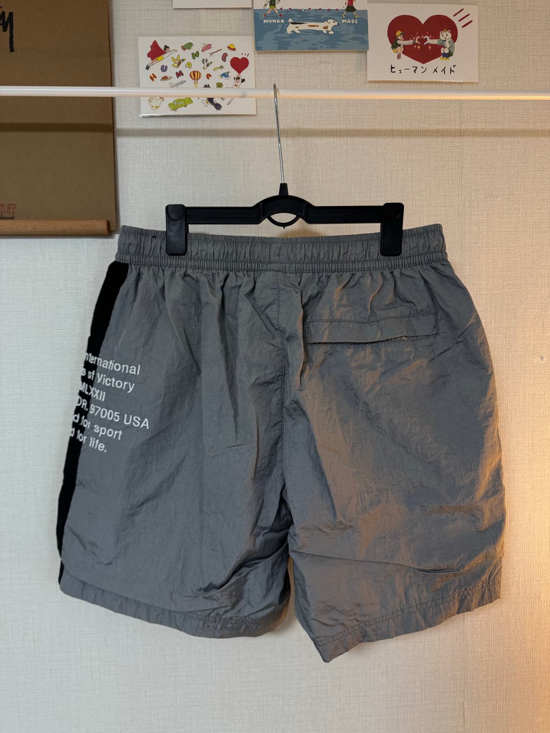 [XXL]나이키 우븐 밴딩 쇼츠 그레이 상품이미지2