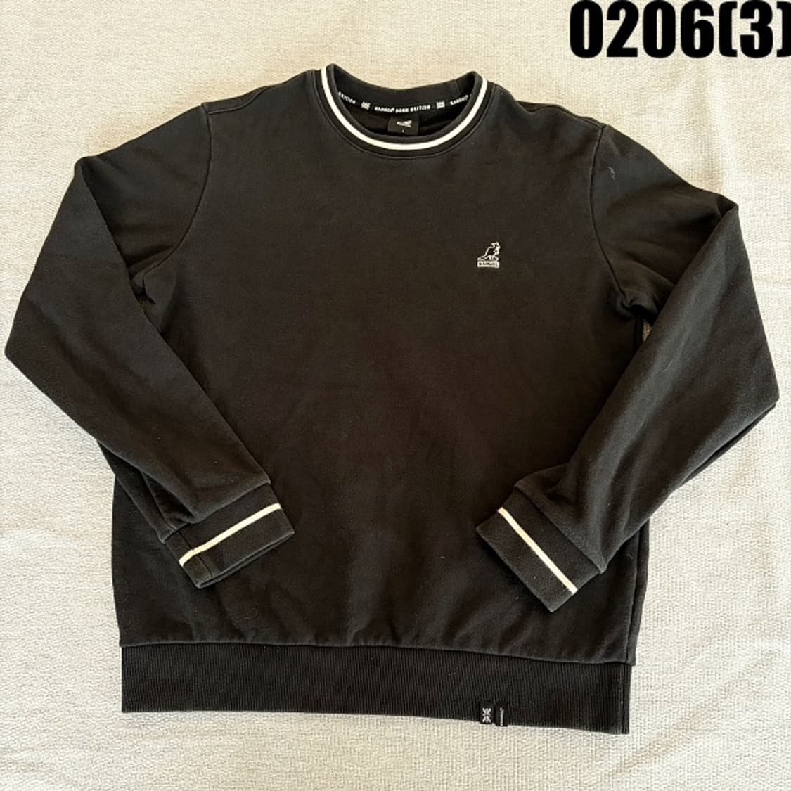 L 캉골 블랙 라운드넥 긴팔 맨투맨 0206(3) 상품이미지1