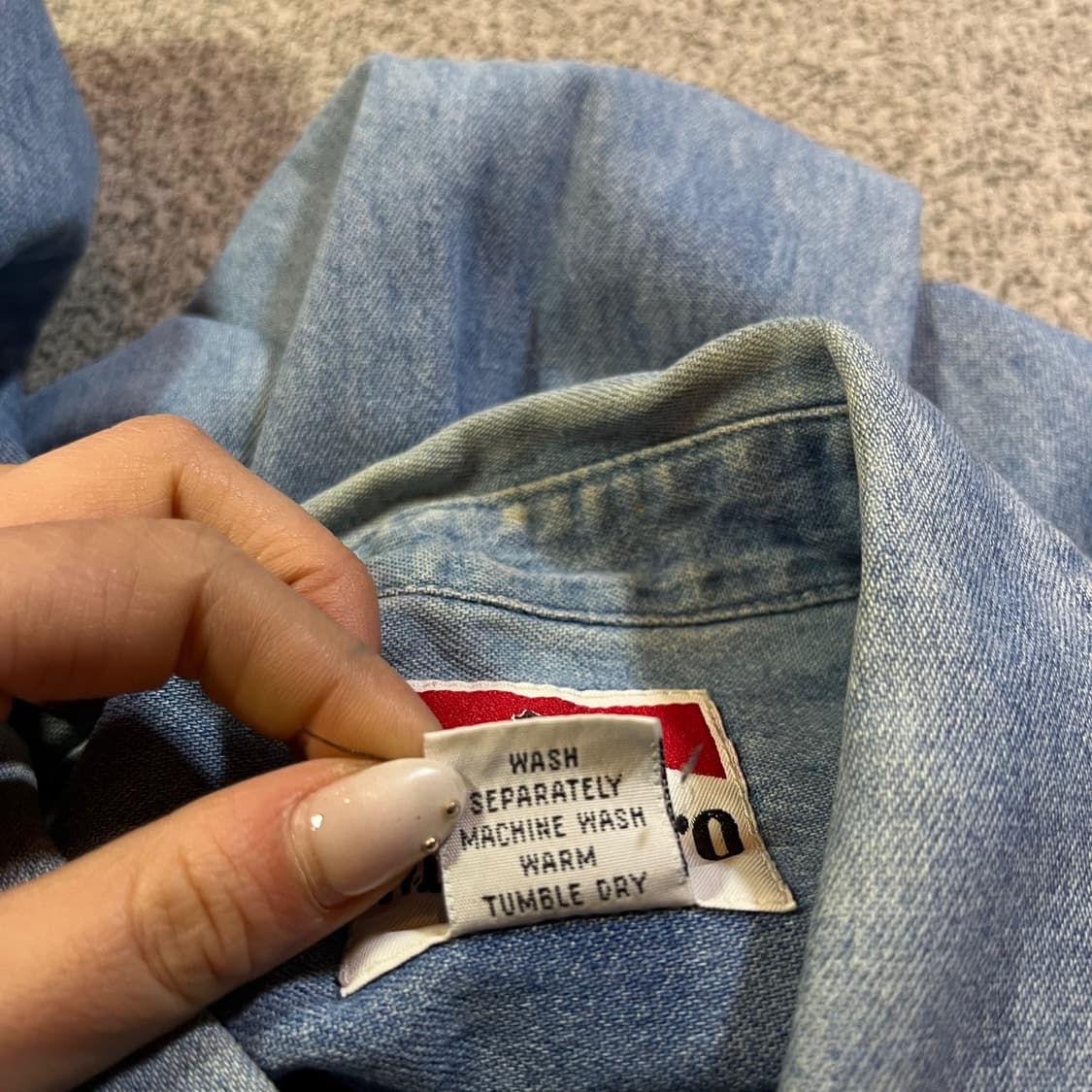 말보로 데님셔츠 상품이미지5