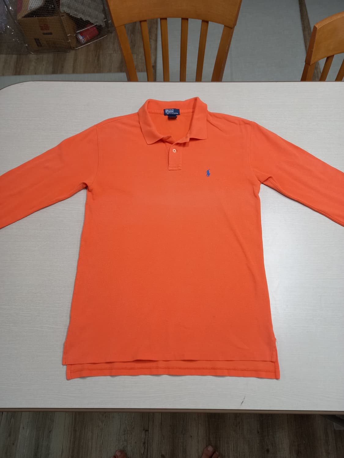 L100 POLO RALPH LAUREN 긴팔셔츠 오렌지색 L-665 상품이미지1