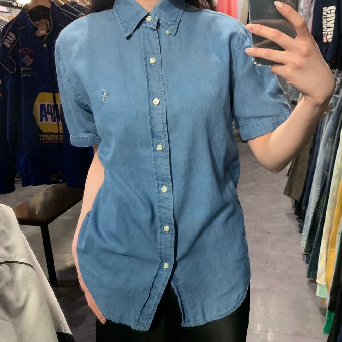 [IM] 폴로 랄프로렌 반팔 셔츠 연청 데님 상품이미지3