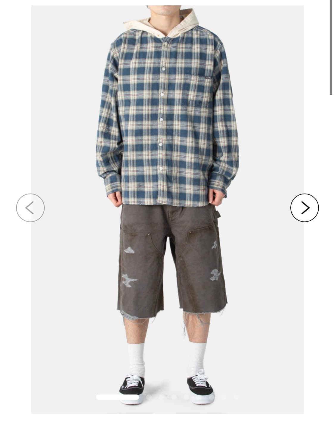 [M] 카미야 디스 빈티지 후드 셔츠 상품이미지1