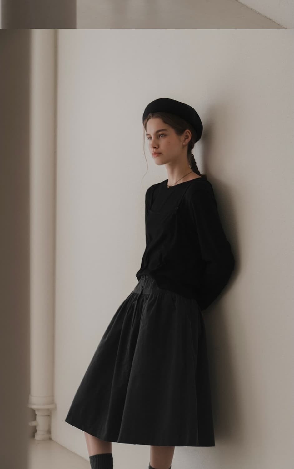 더미튼 미디 스커트 상품이미지6