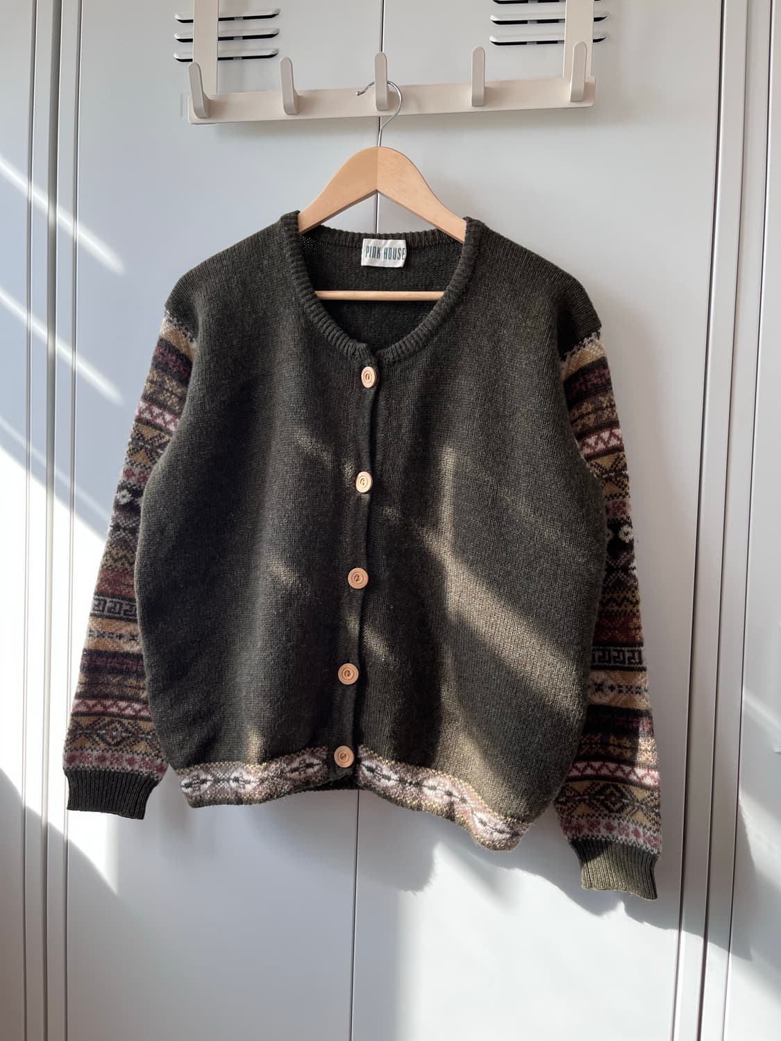 핑크하우스 노르딕 울니트 라운드 가디건  상품이미지3