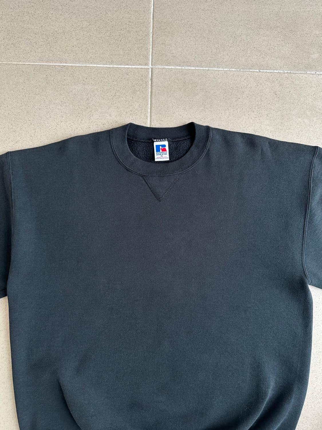 90s 빈티지 러셀 스웻셔츠 블랙 XL USA 상품이미지4