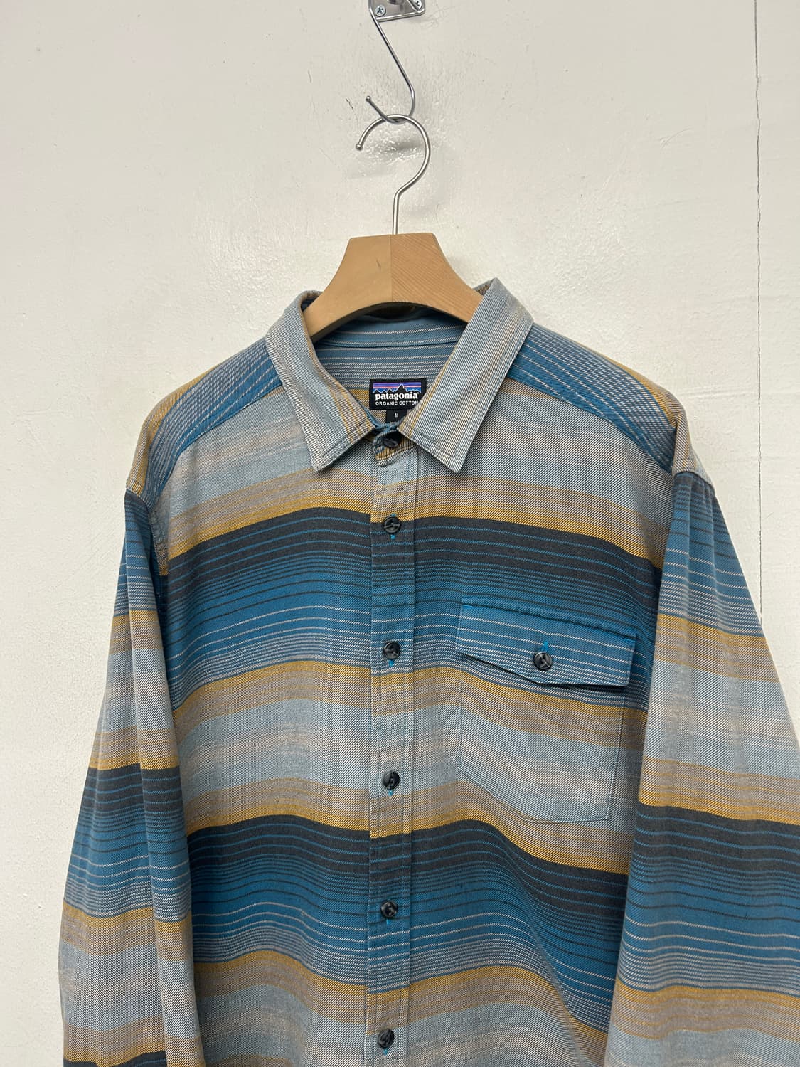파타고니아 오가닉코튼 스트라이프 셔츠 상품이미지1