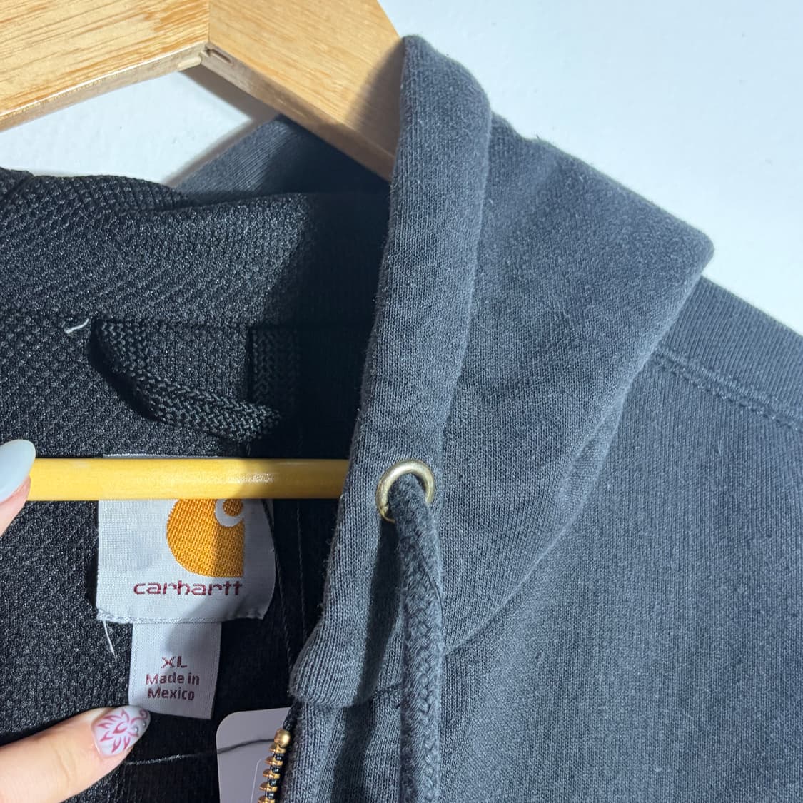 칼하트 블랙 후드집업 (무료배송) 상품이미지2