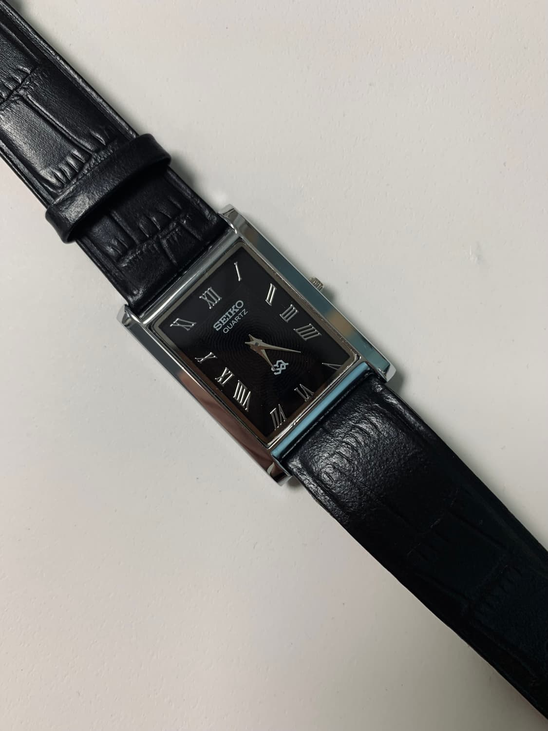 세이코 Seiko 쿼츠 탱크 블랙 상품이미지3