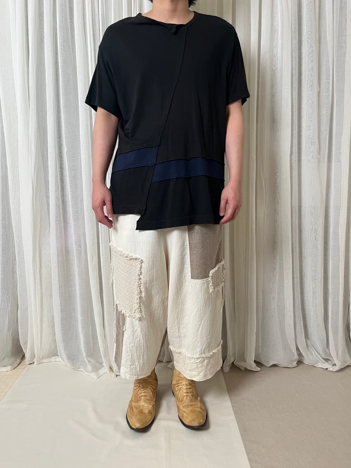 요지야마모토 ground y 비대칭 절개 티셔츠 yohji  상품이미지8