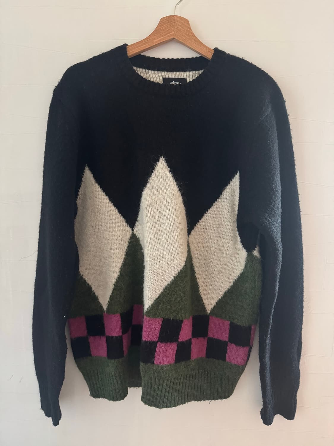 스투시 아가일 니트 상품이미지1