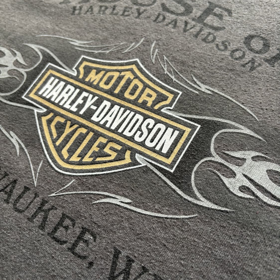 빈티지 할리데이비슨 라이트닝 롱슬리브 티셔츠 상품이미지5