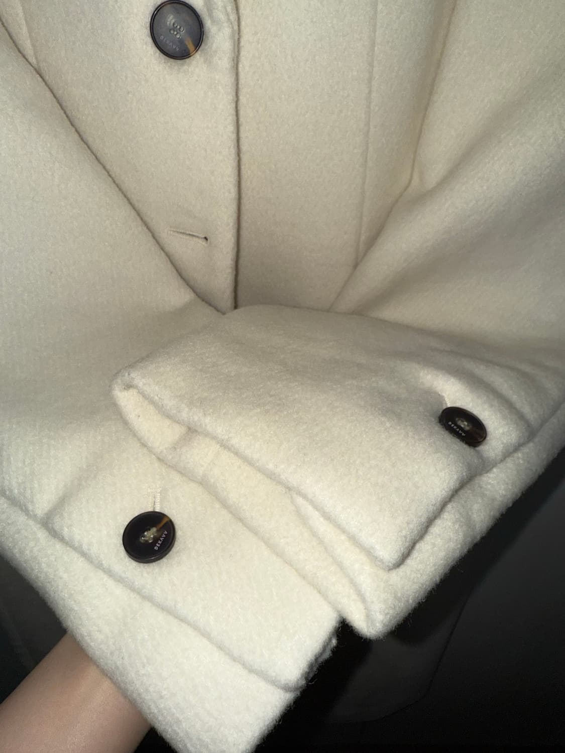 데카브 싱글 코트 아이보리 상품이미지5