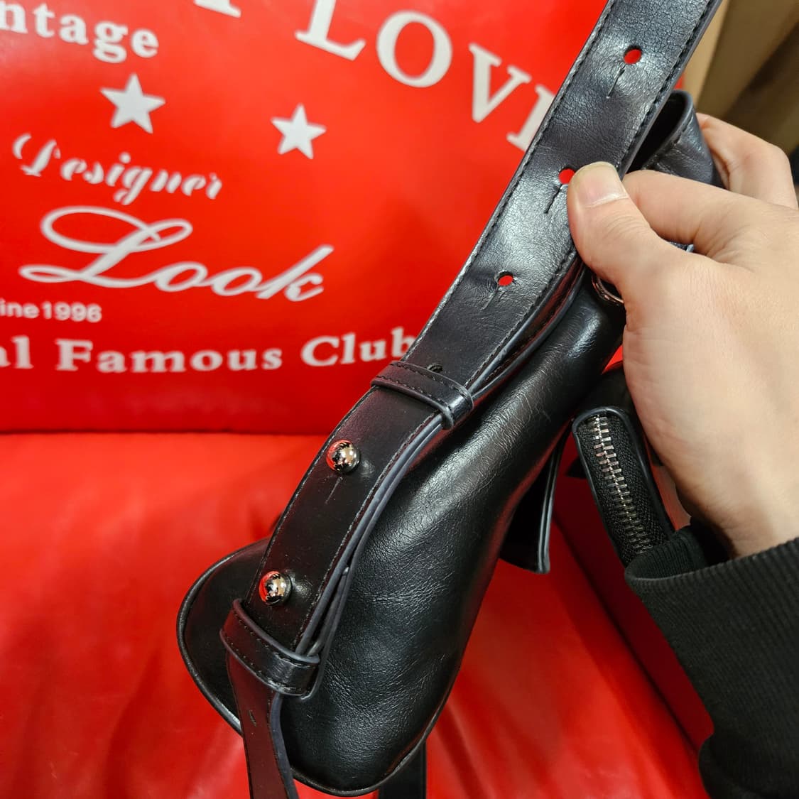 르마인(Lemine) 가죽 미니포켓 크로스백
 상품이미지7