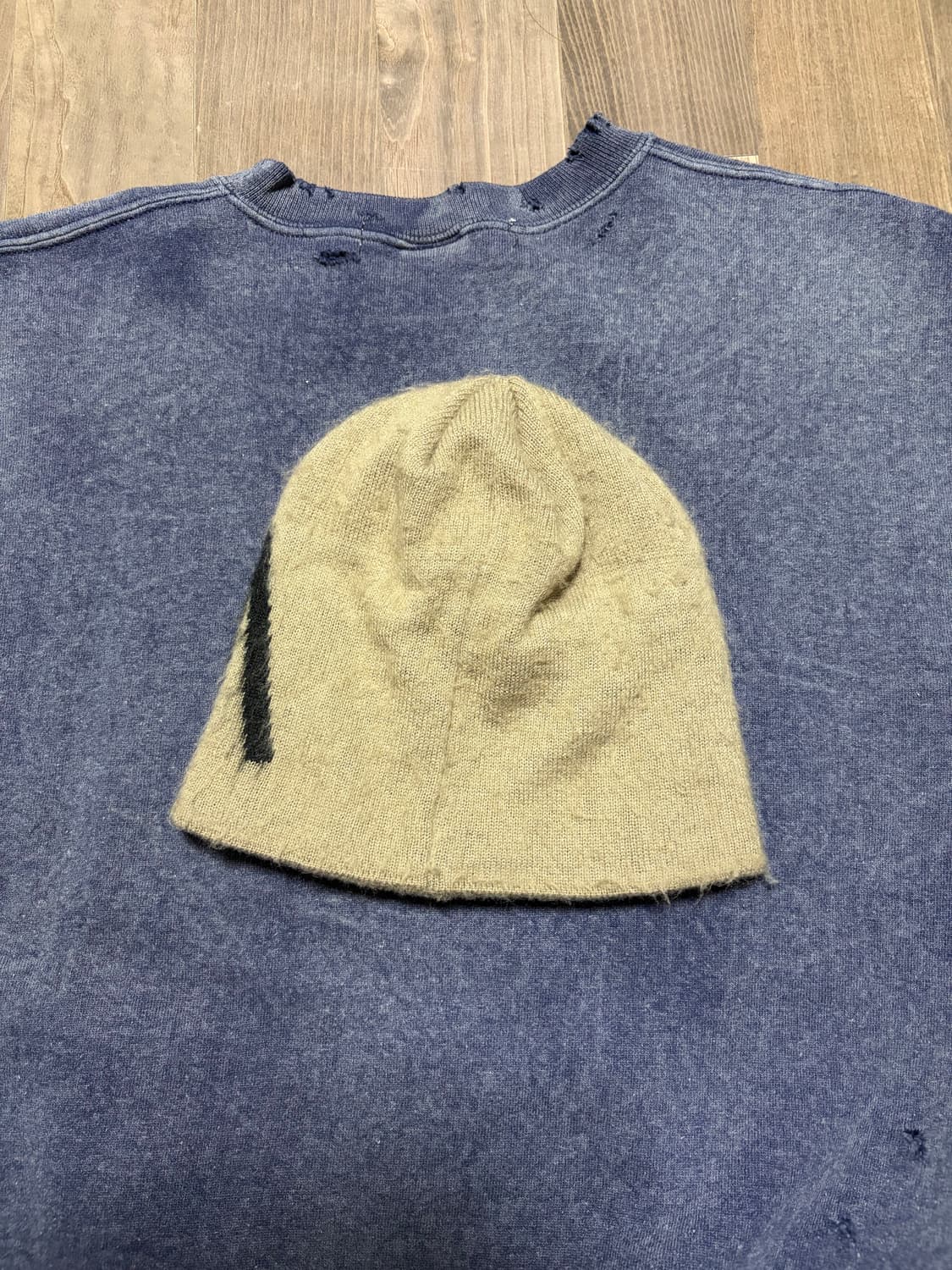 스투시 브러쉬드 아웃 스탁 스컬캡 비니 샌드 상품이미지2