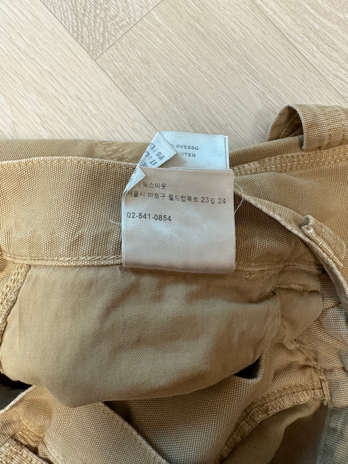 칼하트 OG 싱글 니 팬츠 M (피넛) 상품이미지4