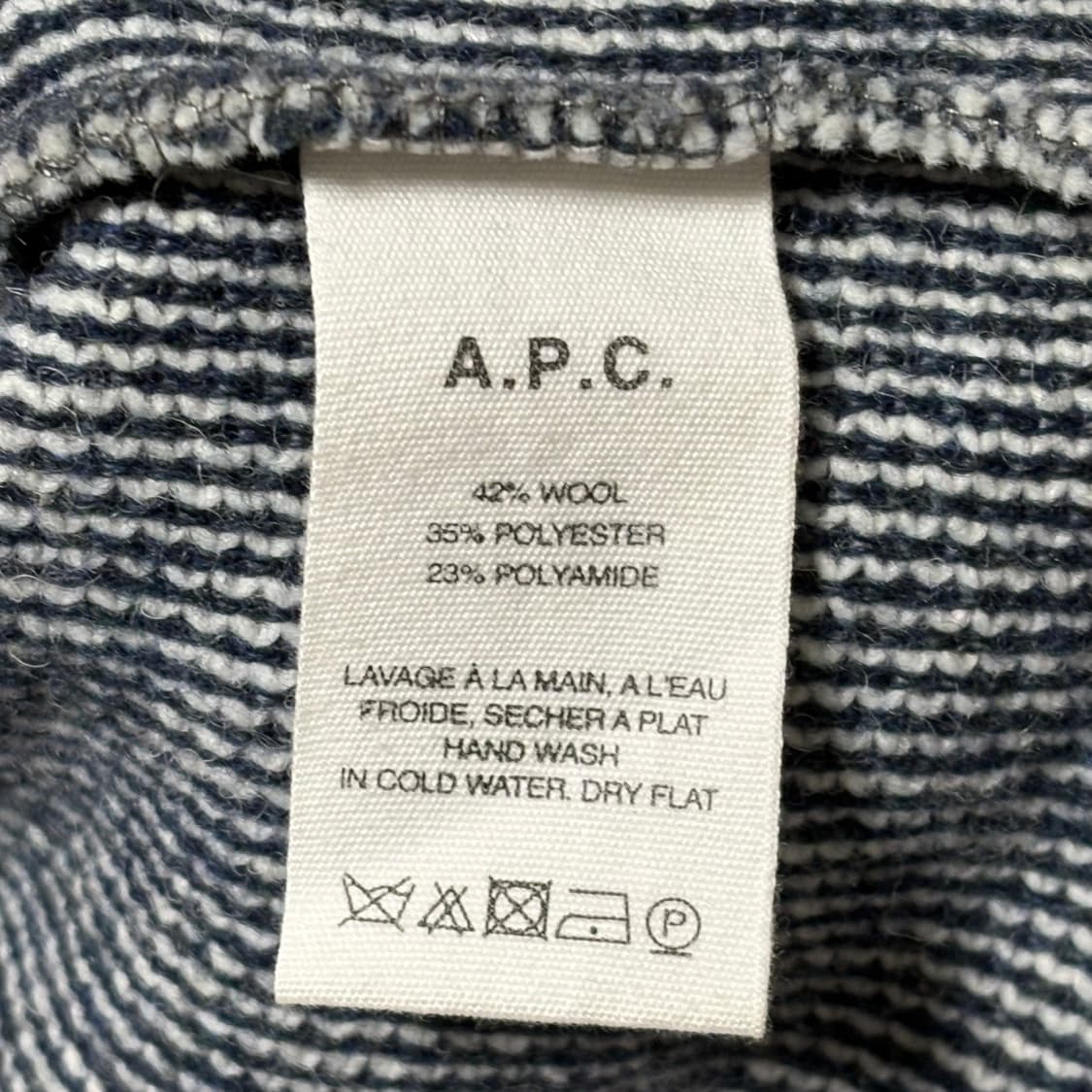 L A.P.C 그레이 컬러 니트 후드 집업 상품이미지5