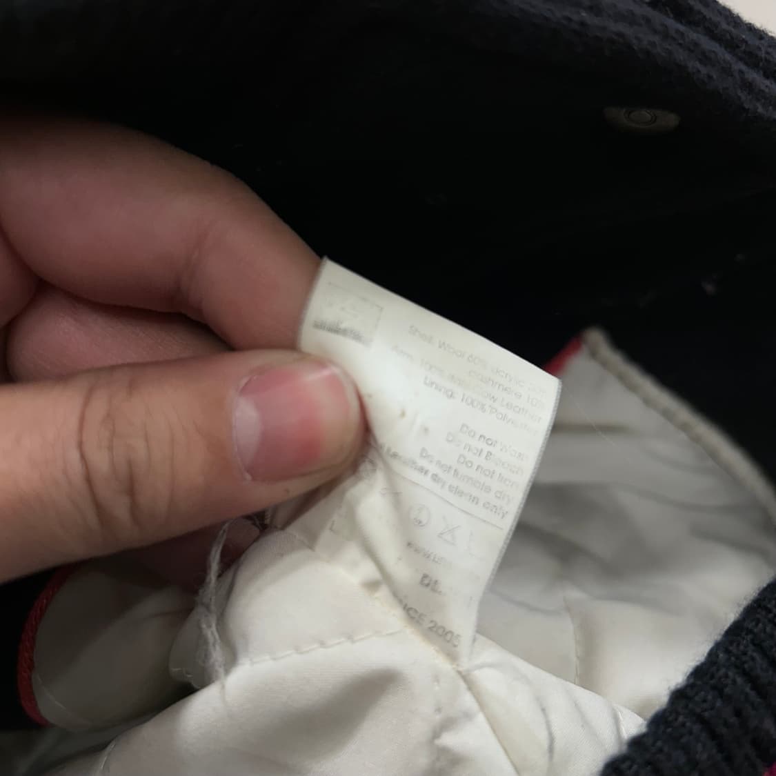 LIFUL 케시미어블랜드 카우하이드슬리브 스타디움자켓 상품이미지4