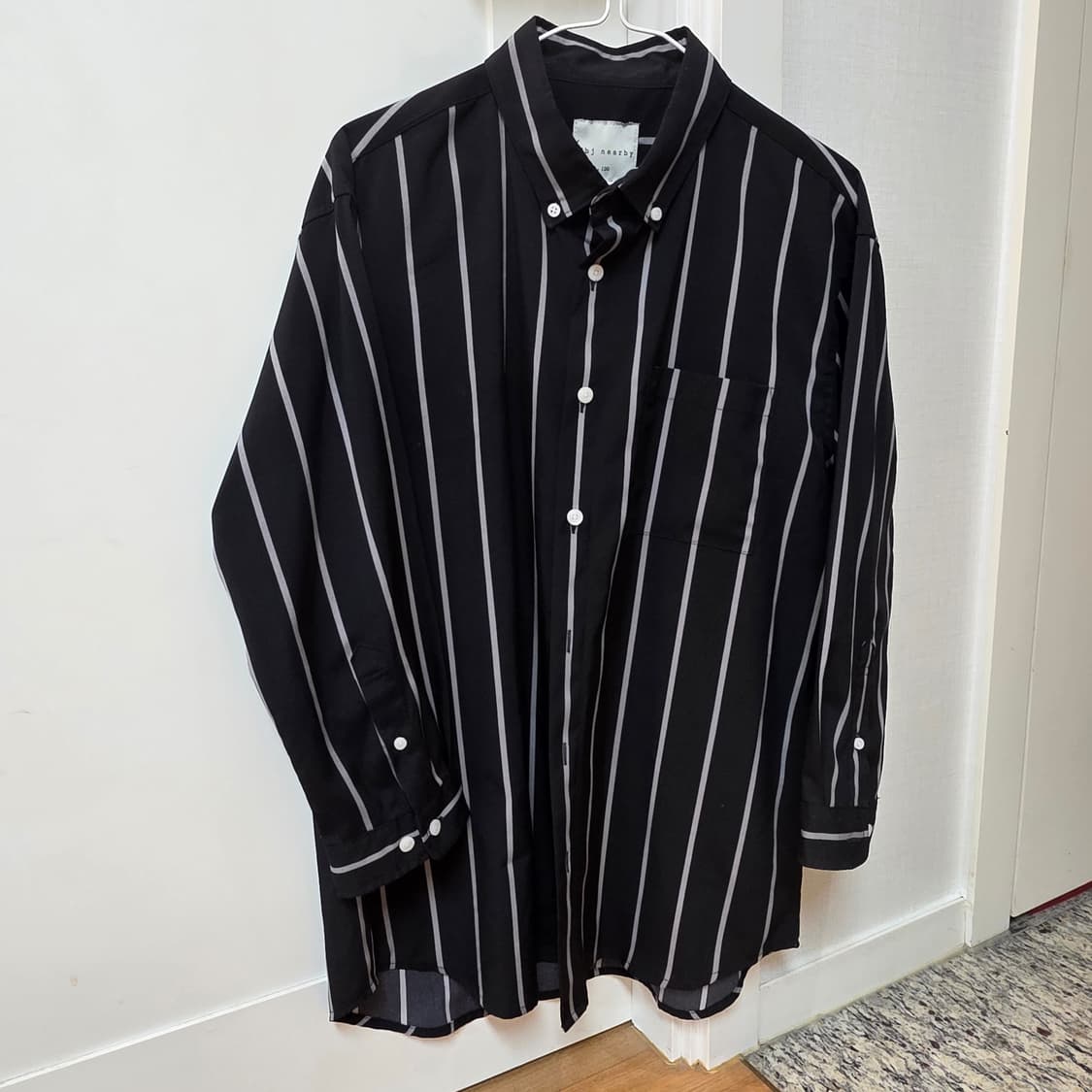 주름 지지 않은 링클프리 오버핏 셔츠 100 시원한 셔츠 L tbj 셔츠 상품이미지1