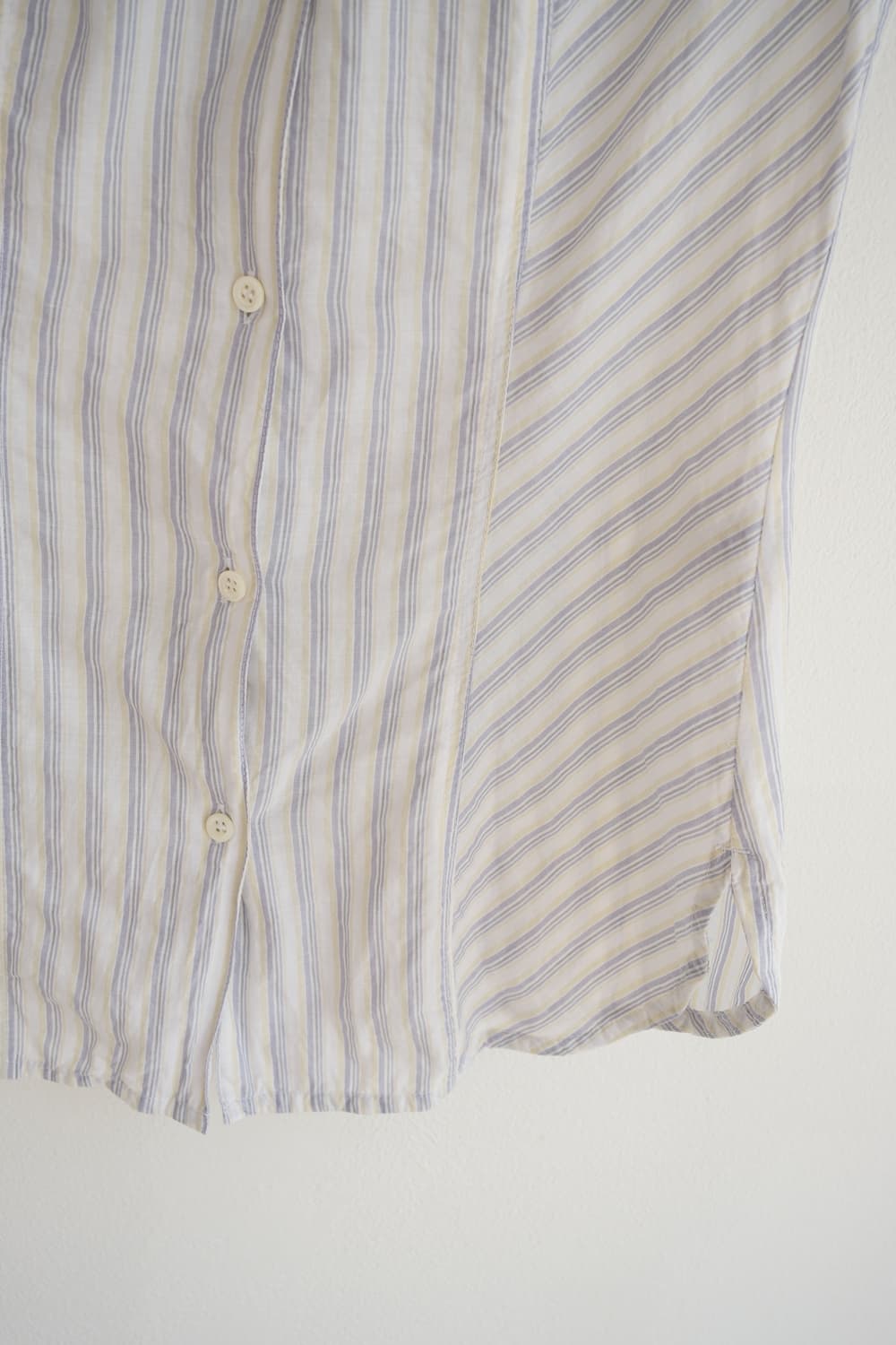 Star Patched Stripe Cap Sleeve Shirt 상품이미지8