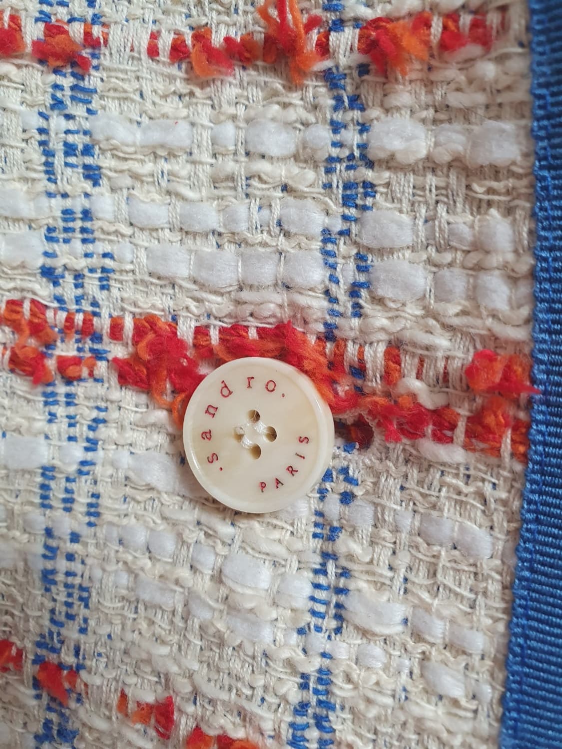 🧵 산드로 Idaline 멀티 트위드자켓 34 상품이미지6