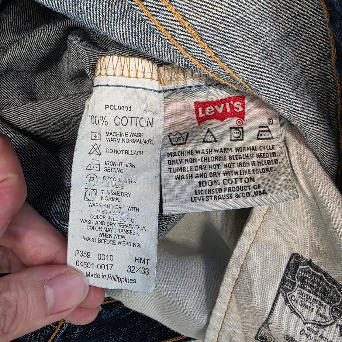 [W32L33]00s 리바이스 501 데님 팬츠 상품이미지4