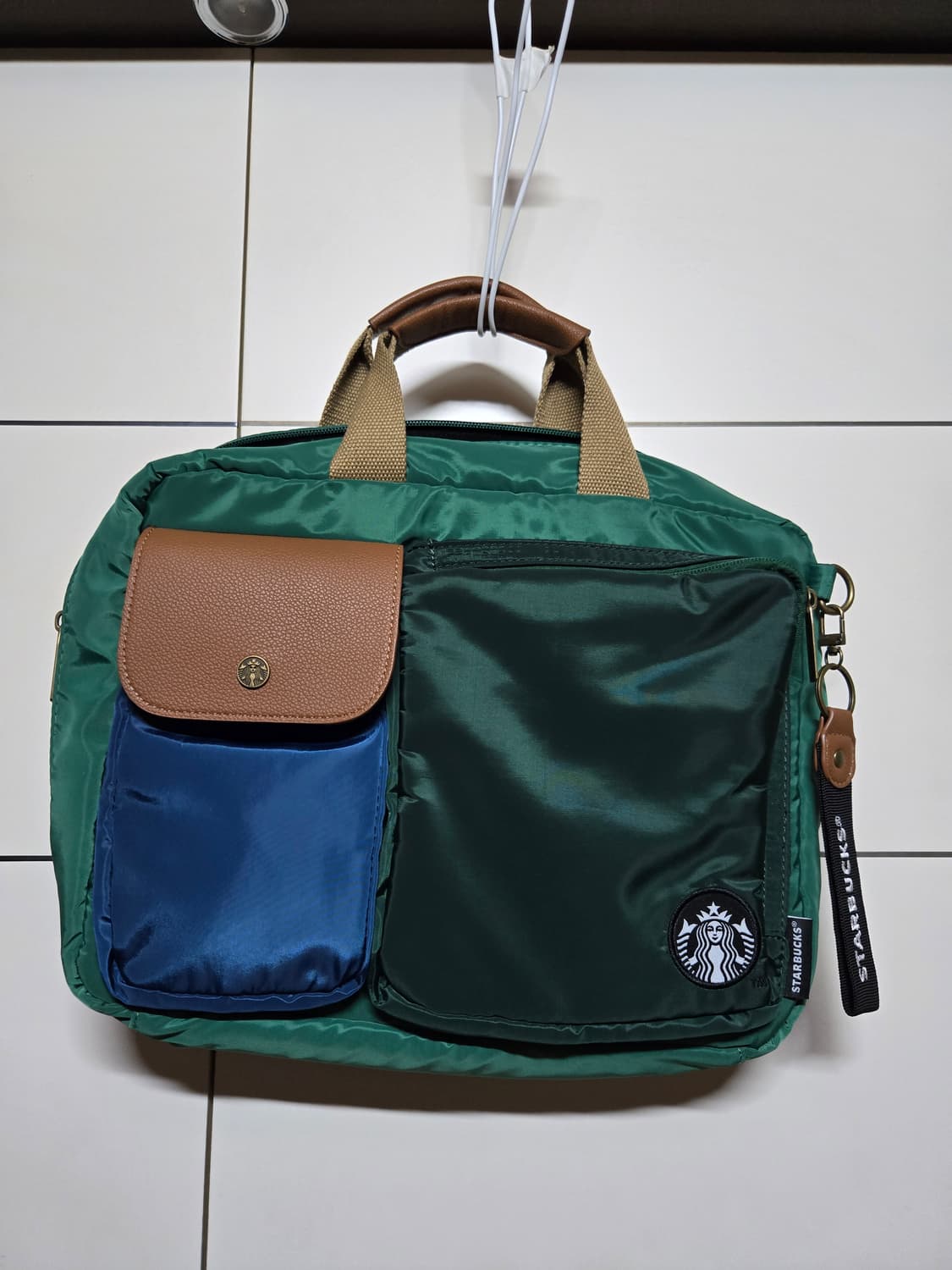 스타벅스 멀티컬러 노트북가방 스타벅스 메신저백(미사용) 상품이미지1