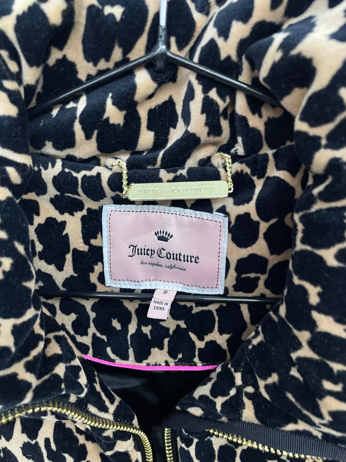 쥬시꾸뛰르 갸루 호피 패딩 베스트 *레어 상품이미지8