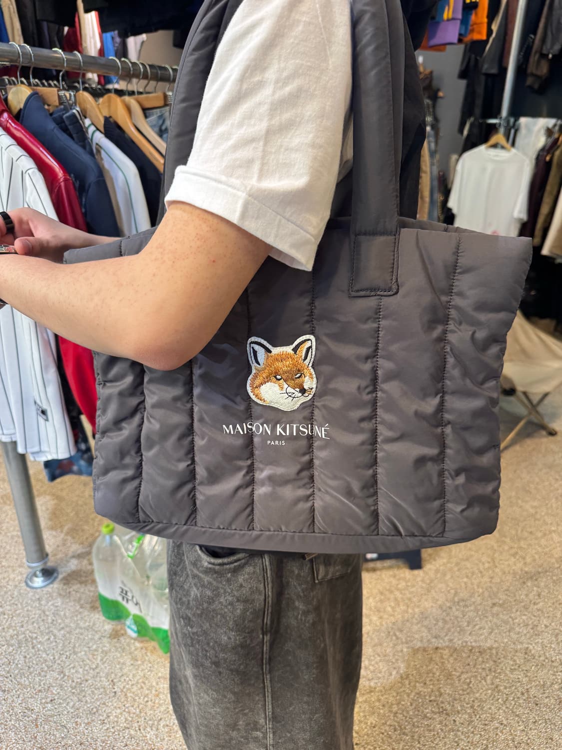 메종키츠네 폭스 패딩 토트백 상품이미지1
