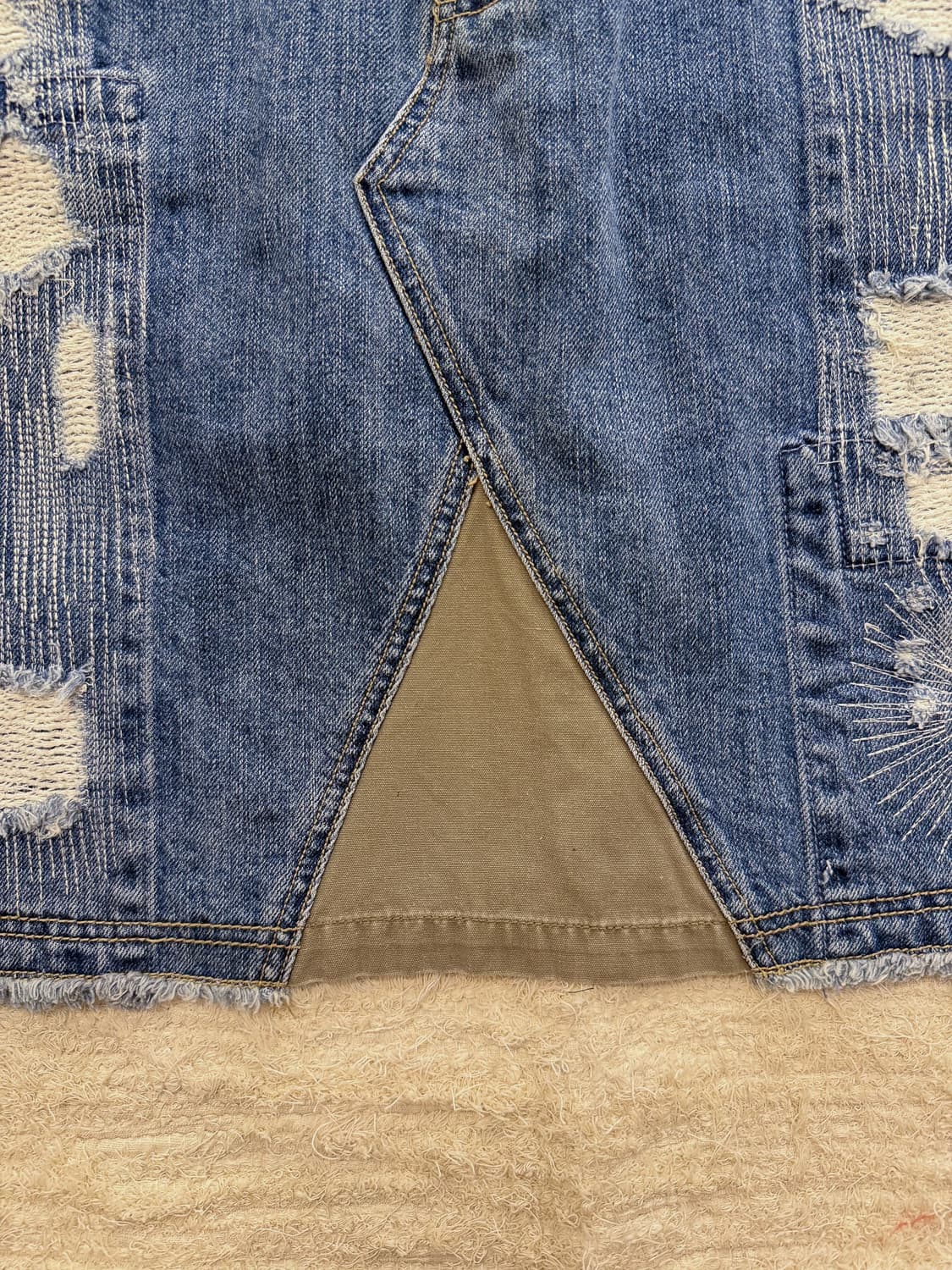 Back Pocket Washed Denim Skirt 0106 상품이미지5