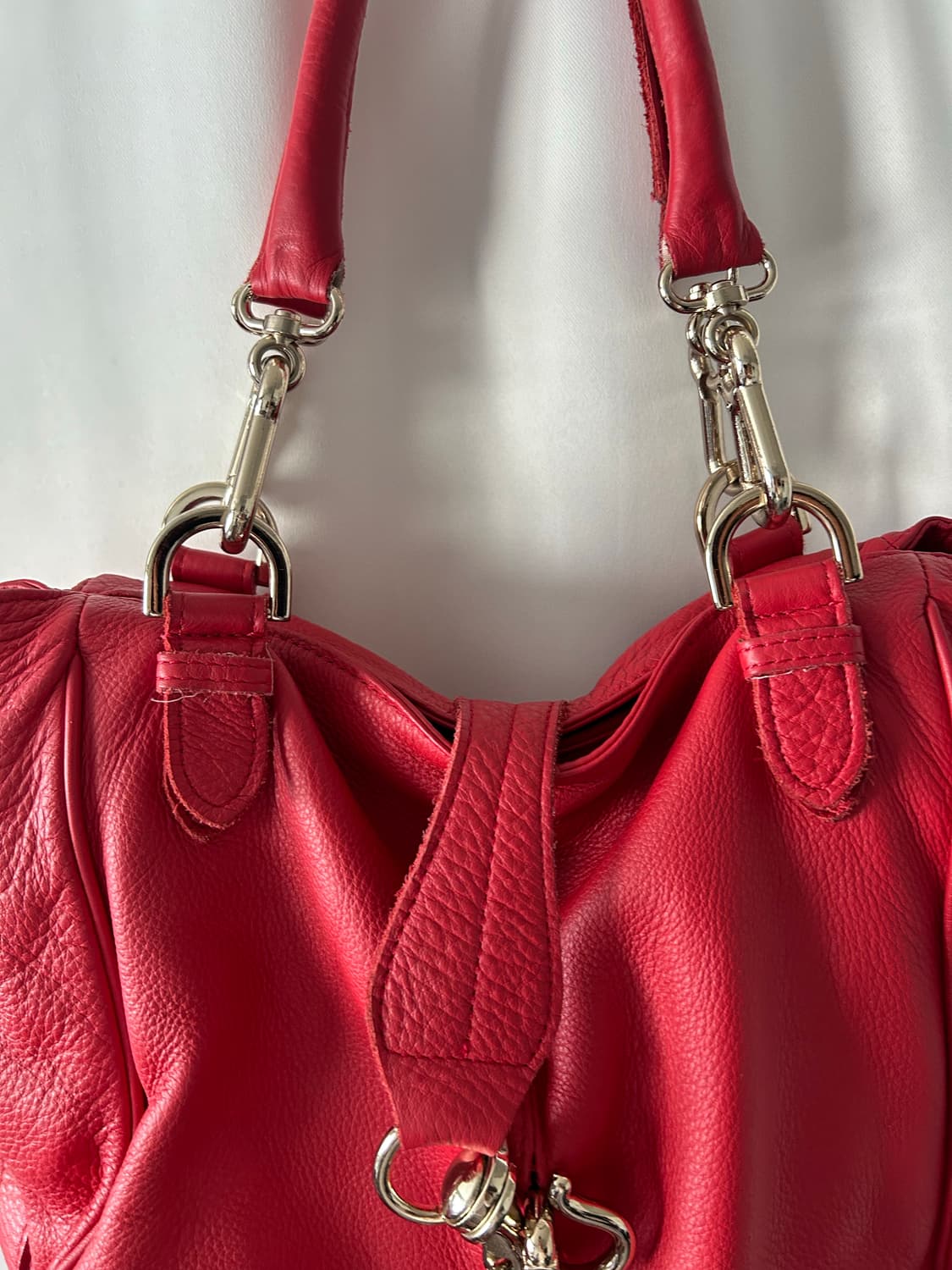 레드 레더 키체인 백 상품이미지3