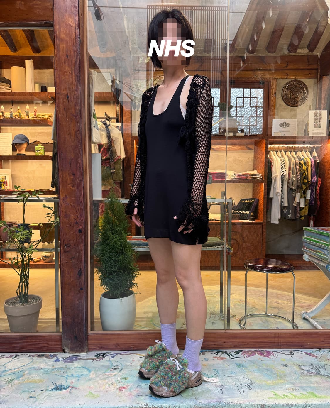 Studio Nicholson black short dress 상품이미지1